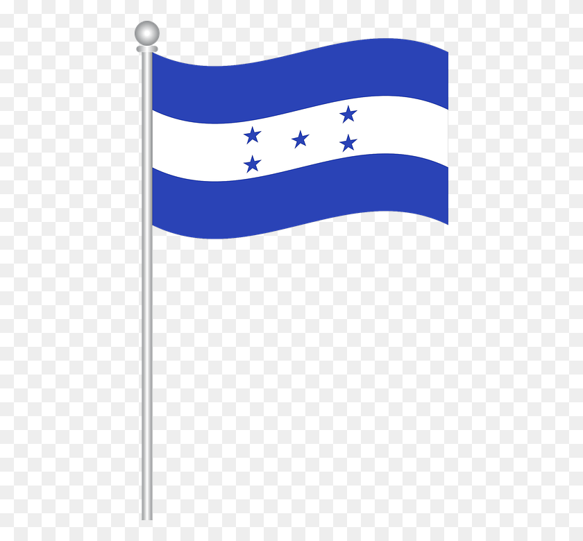 452x720 Bandera De Honduras Bandera De Honduras Para Dibujar, Flag, Symbol, American Flag HD PNG Download