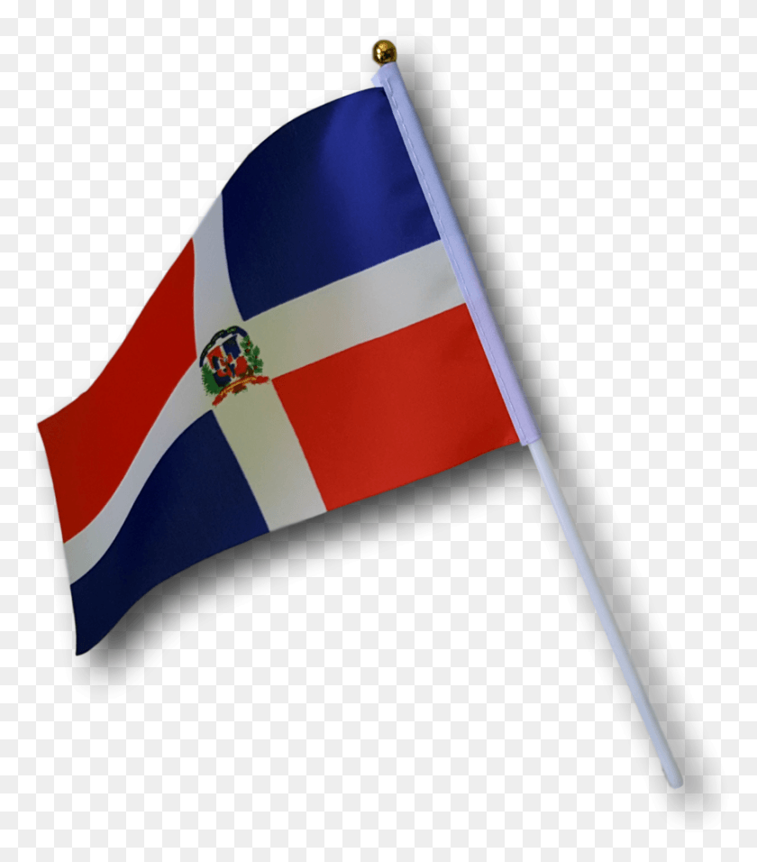 860x989 Bandera Dominicana Bandera Flameando Republica Dominicana, Flag, Symbol, American Flag HD PNG Download