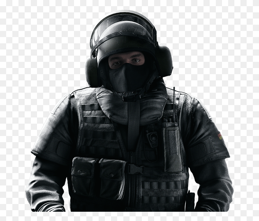 679x655 Bandit With Blitz39 Head And Rainbow Six Siege, Helmet, Clothing, Apparel HD PNG Download