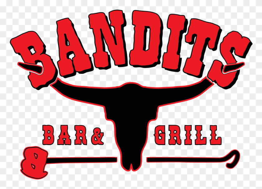 855x600 Bandits Bar Amp Grill, Cartel, Publicidad, Texto Hd Png