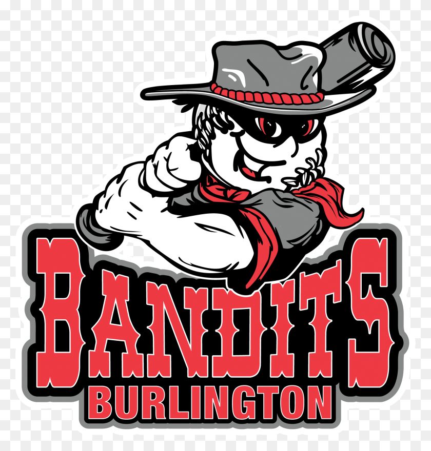 1715x1803 Bandits Logo Burlington Bandits, Label, Text, Person HD PNG Download