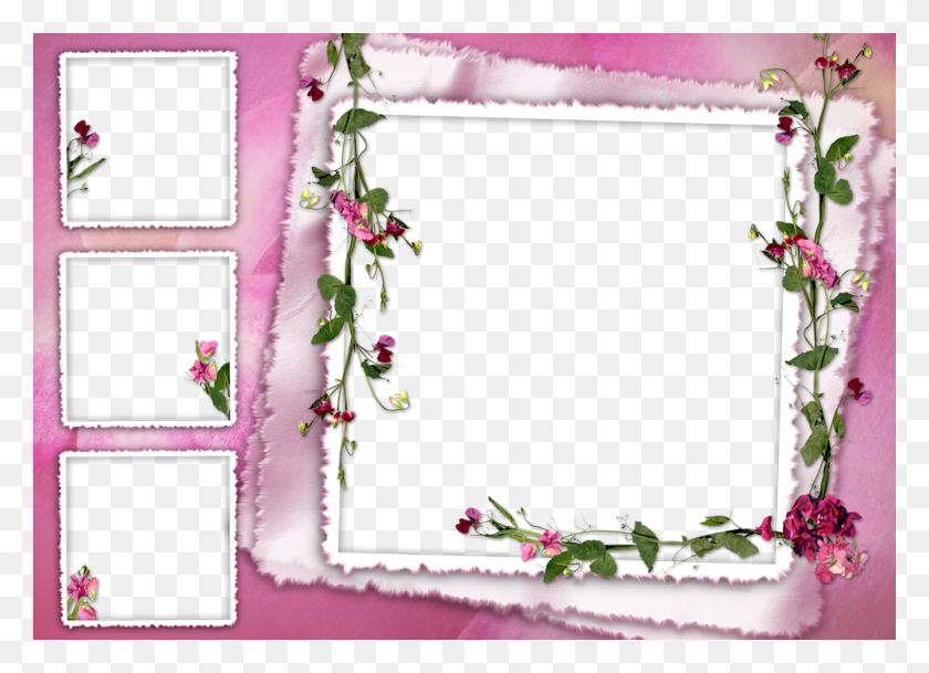 1000x704 Bane D S C E 1 Molduras Flowers Frame, Plant, Flower, Blossom HD PNG Download