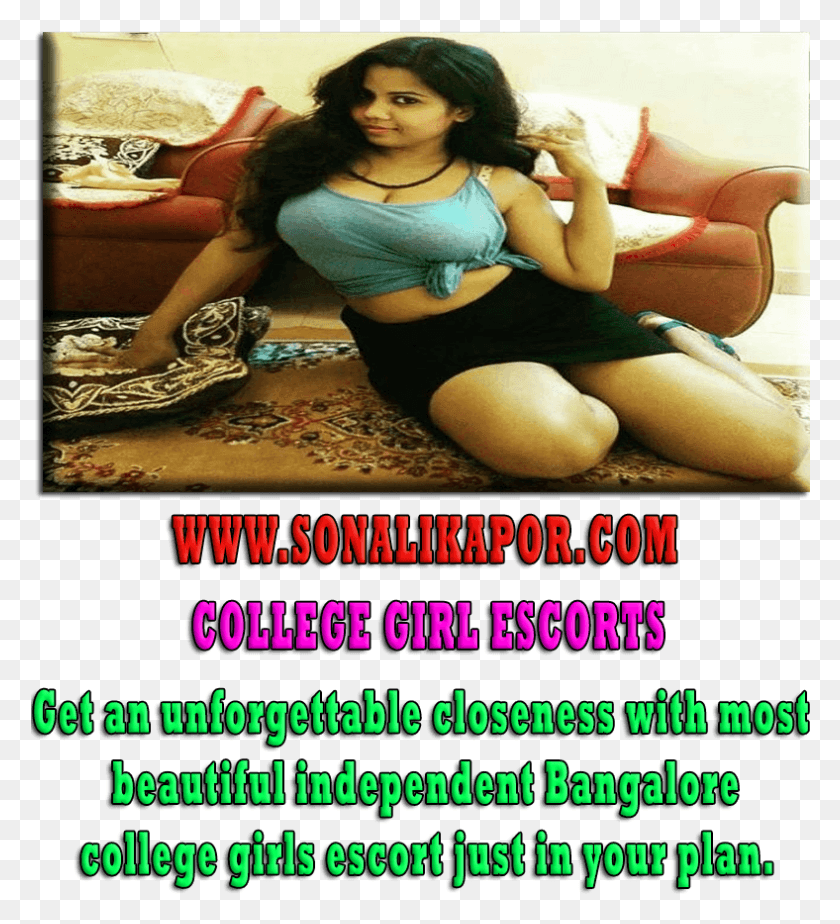 788x873 Bangalore College Girl Escorts Sitting, Advertisement, Poster, Flyer HD PNG Download