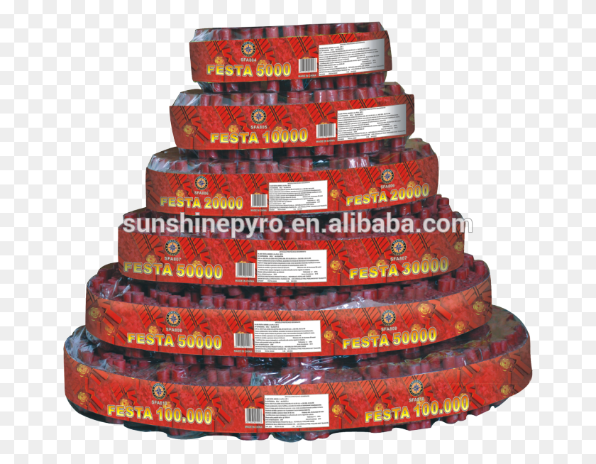 662x594 Bangs Chinese Crackers And Celebration Crackers Pagoda, Sweets, Food, Confectionery HD PNG Download