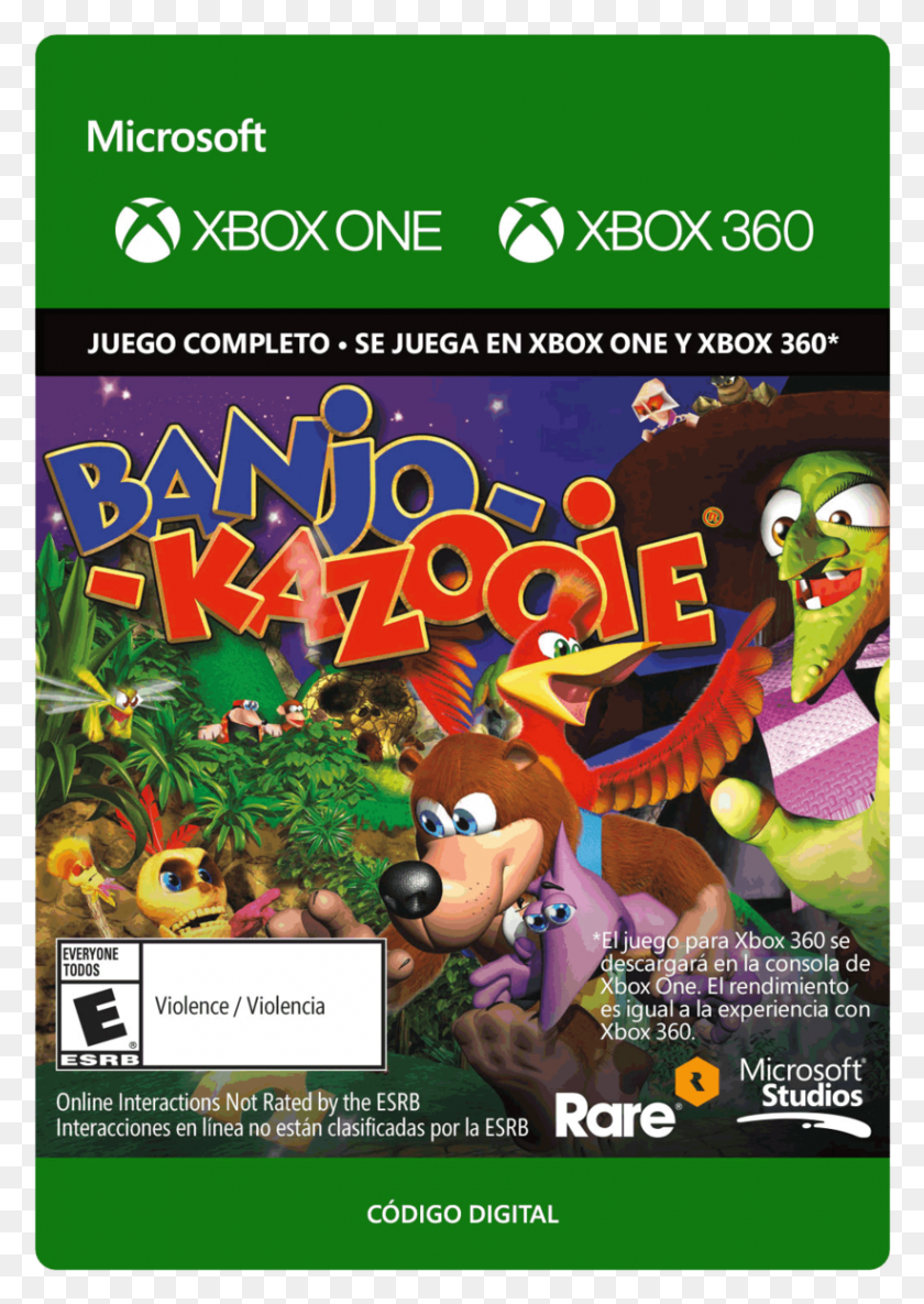822x1186 Descargar Png Banjo Kazooie Banjo Kazooie Juego Xbox, Cartel, Publicidad, Super Mario Hd Png