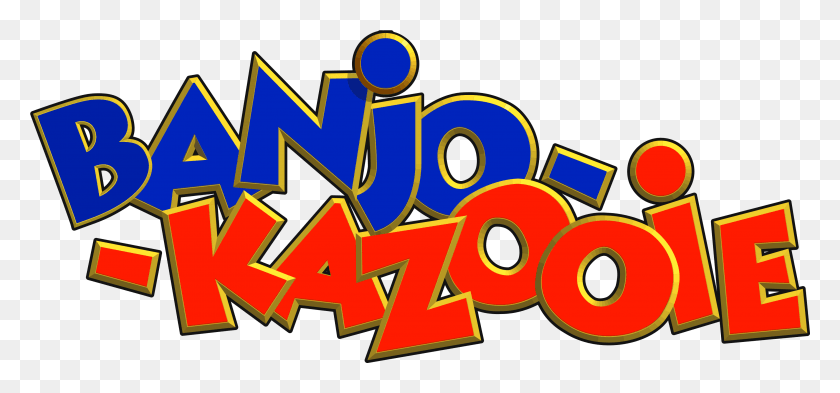 3592x1537 Banjo Kazooie Взлом Roms Banjo Kazooie Logo, Текст, Алфавит, Символ Hd Png Скачать