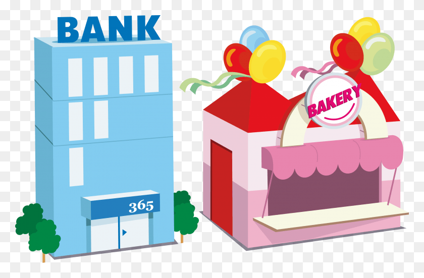 3056x1925 Bank Cartoon Architecture Bank Office, Bag, Paper, Shopping Bag HD PNG Download