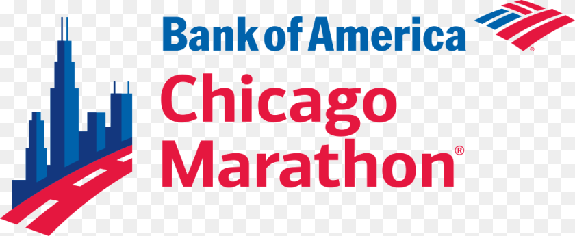 1035x425 Bank Of America Chicago Marathon 4c Logo 2020 Chicago Marathon, Text PNG