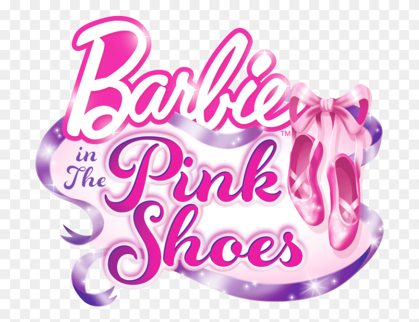 701x586 Banner Black And White Library Barbie Clipart Font Barbie Pink Shoes Logo, Birthday Cake, Cake, Dessert HD PNG Download
