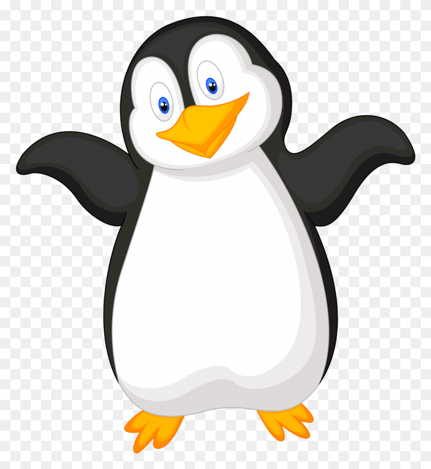 1115x1223 Баннер Черно-Белая Библиотека Выдра Клипарт Изображения Пингвино Карикатура Высокого Разрешения, Животное, Птица, Пингвин Hd Png Скачать