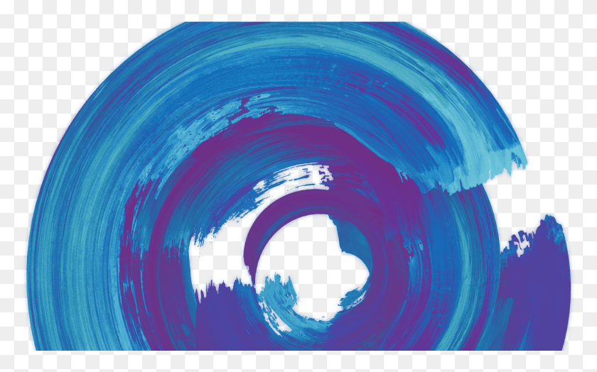 1372x817 Banner Blue Streak Circle, Agujero, Agua, Ornamento Hd Png