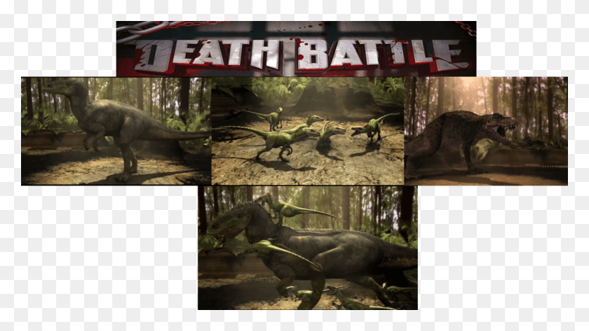 1228x651 Banner Free Library Death Battle Edmontosaurus Vs Raptors Edmontosaurus Vs Raptors Vs T Rex, Reptile, Animal, Dinosaur HD PNG Download