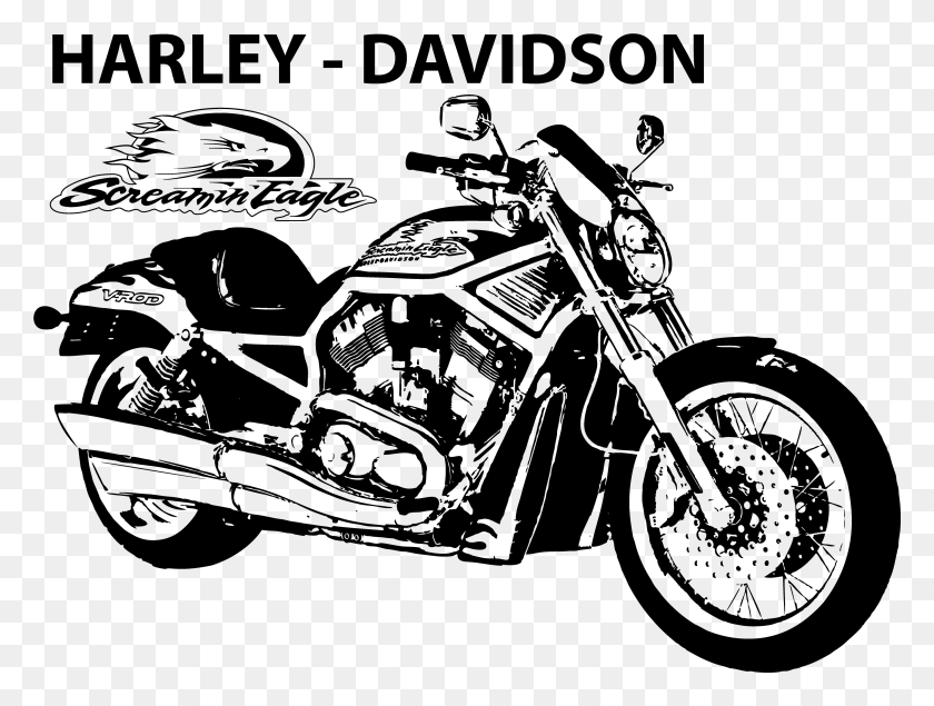 3403x2509 Banner Freeuse Harley Davidson Clipart Book Harley Davidson Motorrad Schwarz Wei, Nature, Outdoors, Outer Space HD PNG Download