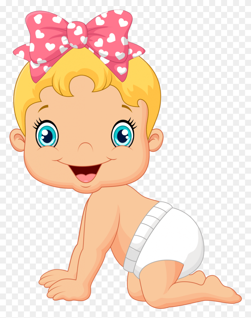782x1005 Banner Freeuse Stock Baby Clip Infant Hair Cartoon Happy Baby, Toy HD PNG Download