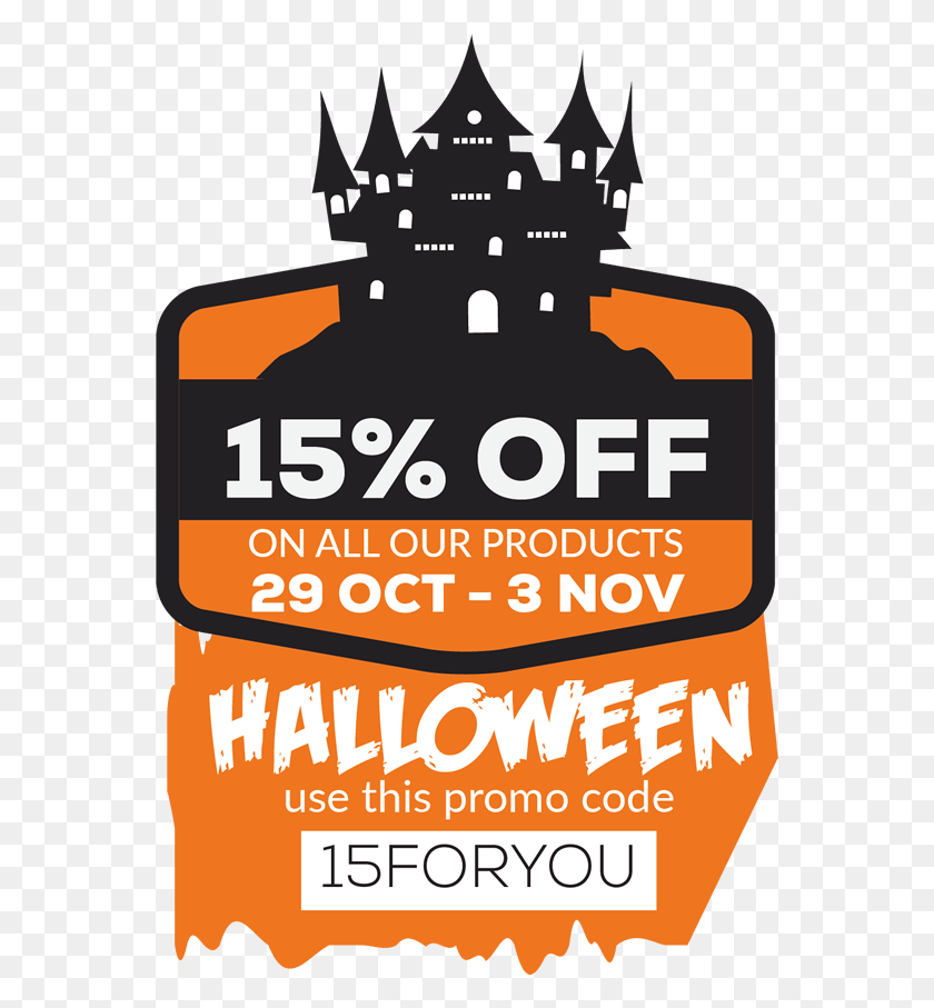 561x847 Banner Halloween Promo 2018 Big, Label, Text, Advertisement HD PNG Download