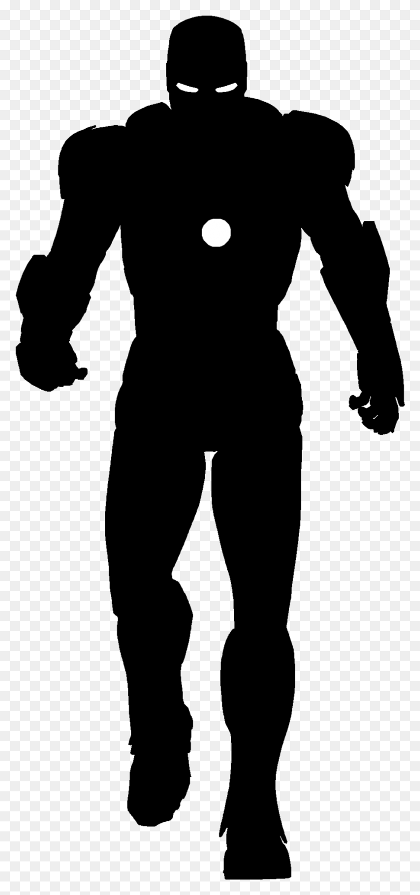 901x1995 Banner Iron Man Clipart Black And White Iron Man Silhouette, Gray, World Of Warcraft HD PNG Download
