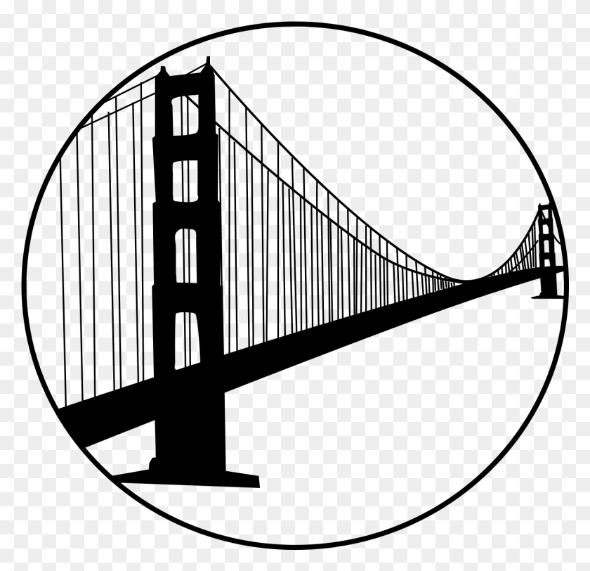 1415x1366 Banner Library Library California Sketch Free Image San Francisco Bridge Logo, Gray, World Of Warcraft HD PNG Download