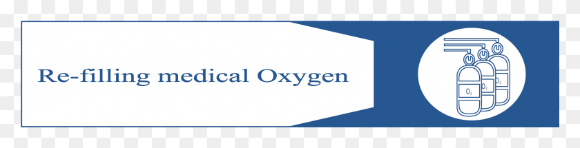 2566x512 Banner Re Filling Medical Oxygen Azul Universidad De Amrica Latina, Texto, Logotipo, Símbolo Hd Png