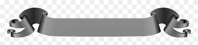 961x167 Banner Ribbon Grey Sign Gray Banner Transparent Background, Screen, Electronics, Monitor HD PNG Download