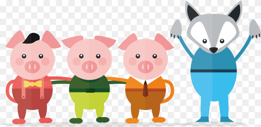 1159x563 Banner Royalty Free Download Fairy Tale Three Little Pigs, Animal, Bear, Mammal, Wildlife Transparent PNG