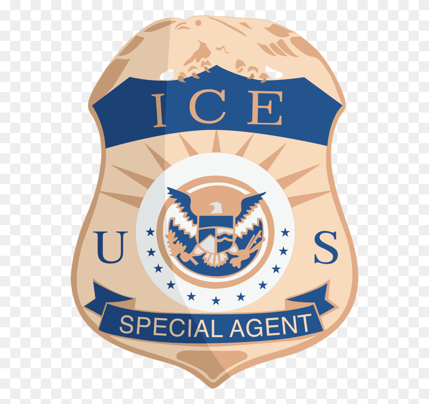 564x730 Banner Transparent Collection Of Free Enforcing Immigration Customs Enforcement Badge, Label, Text, Logo HD PNG Download
