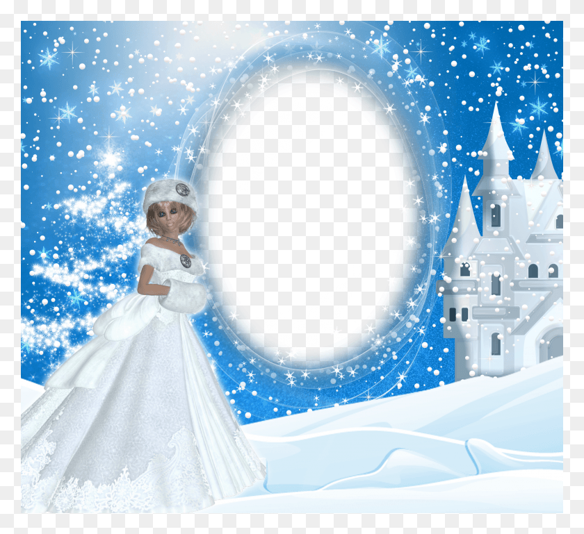 2872x2612 Banner Winter Lady Frame Gallery Yopriceville HD PNG Download