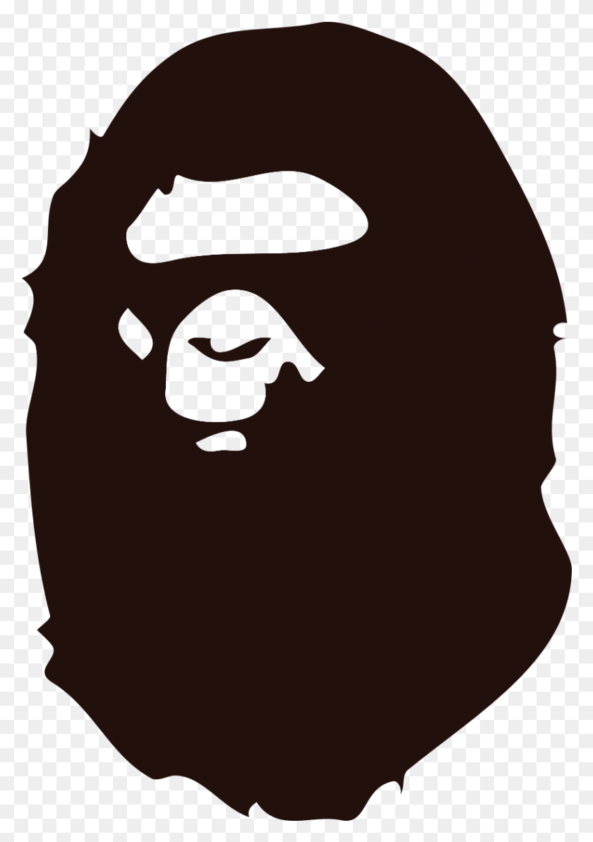 822x1195 Bape Drawing Logo Bathing Ape, Ninja, Pirate, Label HD PNG Download