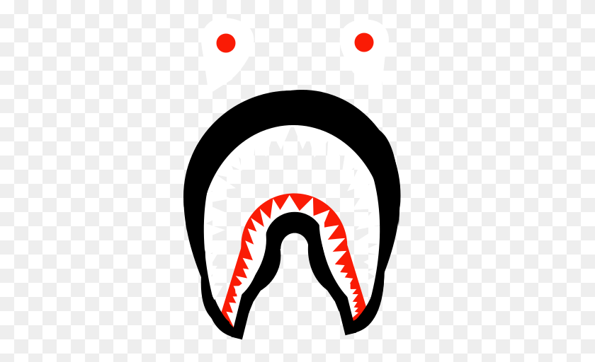 512x512 Bape Shark Image, Body Part, Mouth, Person, Sticker Clipart PNG