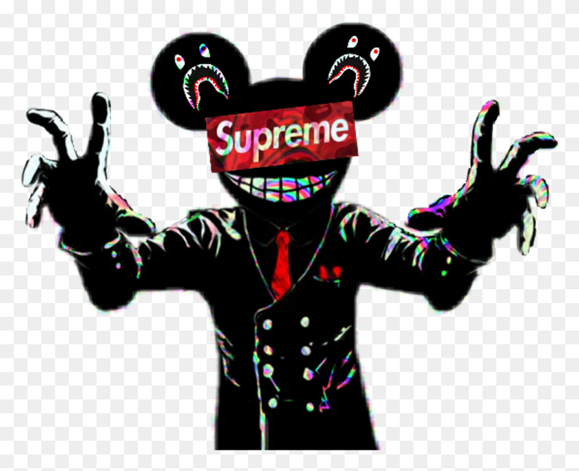 1024x820 Bape Supreme Deadmau5 Радиоактивный Bape Supreme, Человек, Человек, Свет Hd Png Скачать
