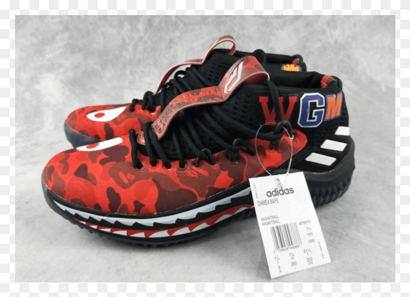 801x564 Descargar Png / Bape X Adidas Dame Inflable, Ropa, Zapato Hd Png