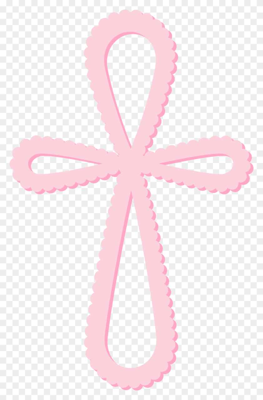 1080x1685 Baptism Clipart Pink Rosary Objetos Da Primeira Comunho, Cross, Symbol, Star Symbol HD PNG Download