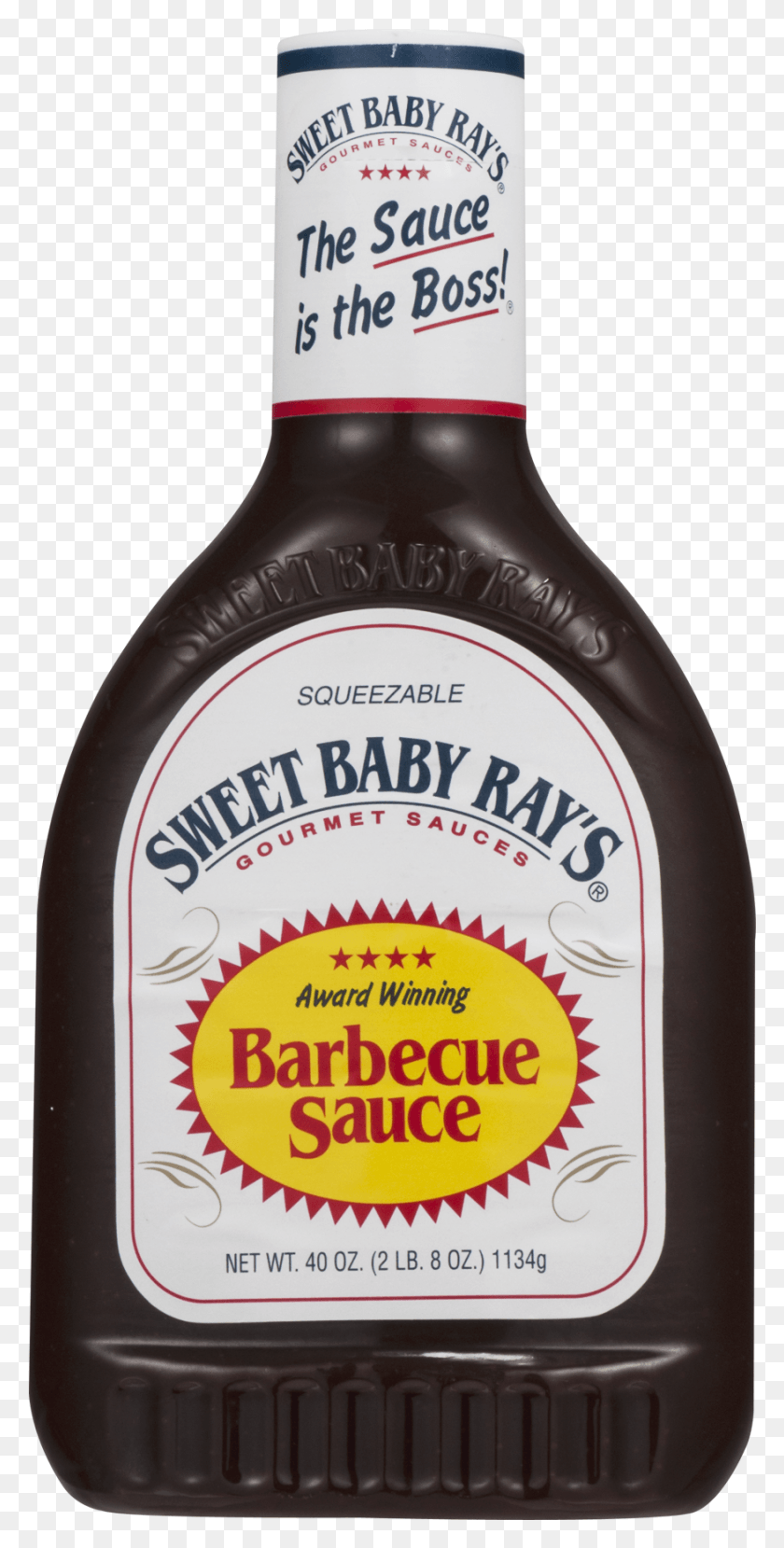 878x1801 Bar B Q Bottle Sweet Baby Ray39s Barbecue Sauce 28 Oz, Syrup, Seasoning, Food HD PNG Download