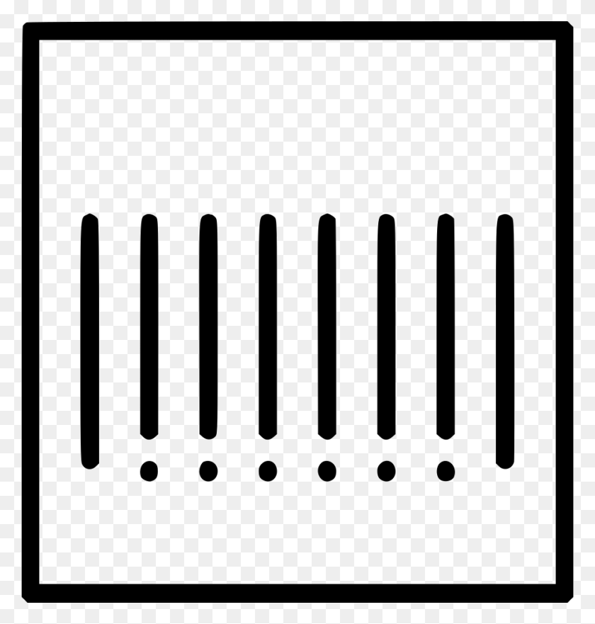 930x980 Bar Code Comments Monochrome, Comb HD PNG Download