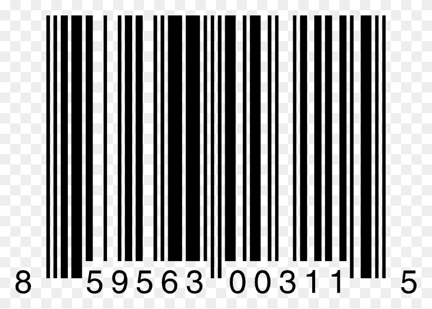 1752x1217 Bar Code Vector Transparent Zico Chocolate Coconut Water Barcode, Text, Gate, Number HD PNG Download