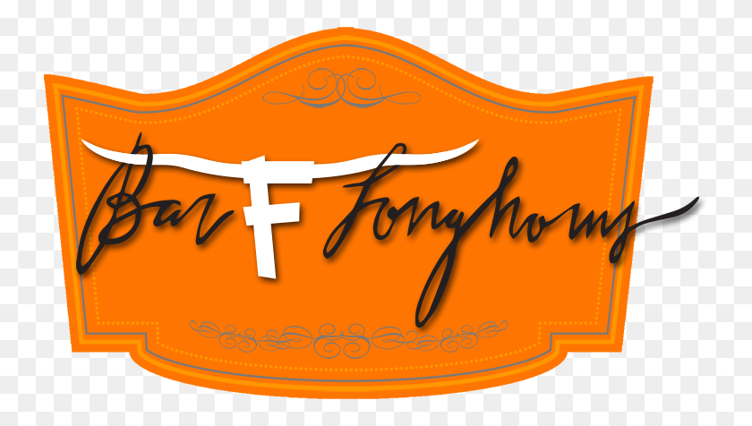 741x416 Bar F Longhorns Calligraphy, Label, Text, Clothing HD PNG Download