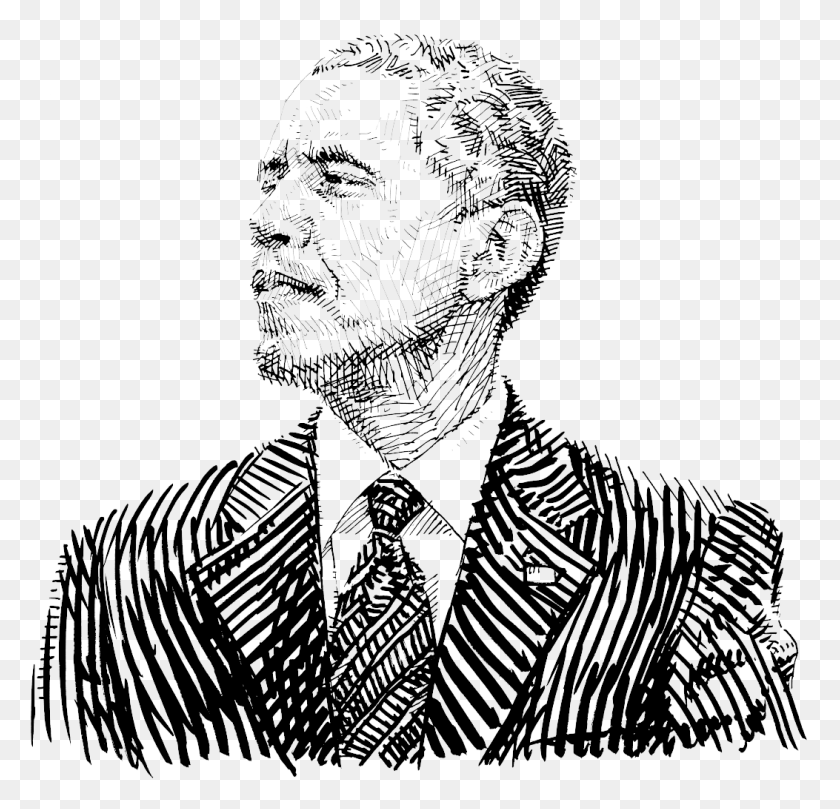 1053x1012 Barack Obama 201611014 Ilustración, Cara, Persona, Humano Hd Png