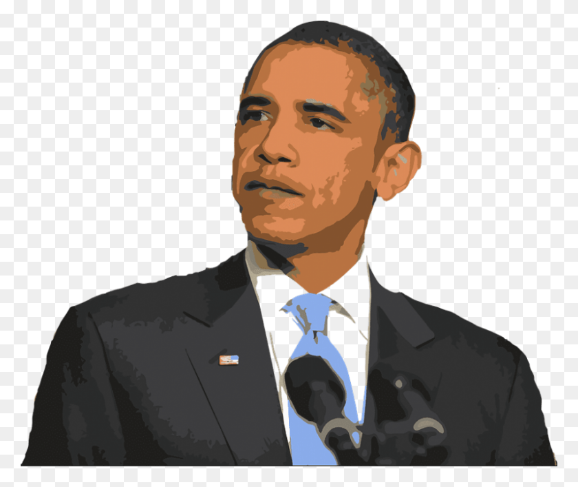 850x706 Barack Obama Clipart Photo Obama, Audience, Crowd, Person HD PNG Download