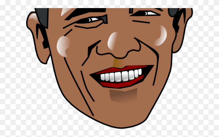 641x466 Barack Obama Clipart Svg Barack Obama Clip Art, Face, Head, Teeth HD PNG Download