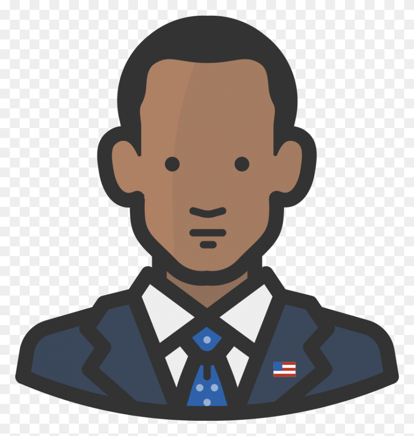 834x883 Barack Obama Icon, Face, Head, Tie HD PNG Download