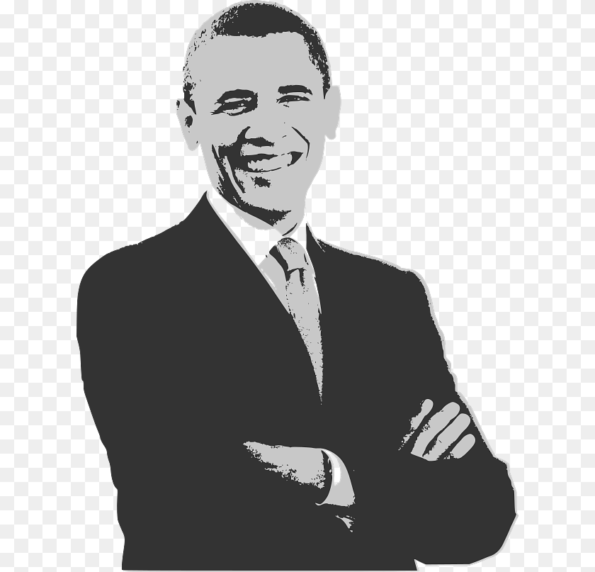 Barack Obama Print, Head, Suit, Person, Formal Wear Sticker PNG