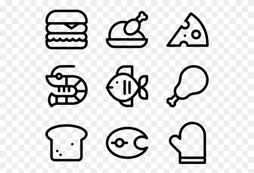 541x514 Barbecue Hand Drawn Social Media Icons, Gray, World Of Warcraft HD PNG Download