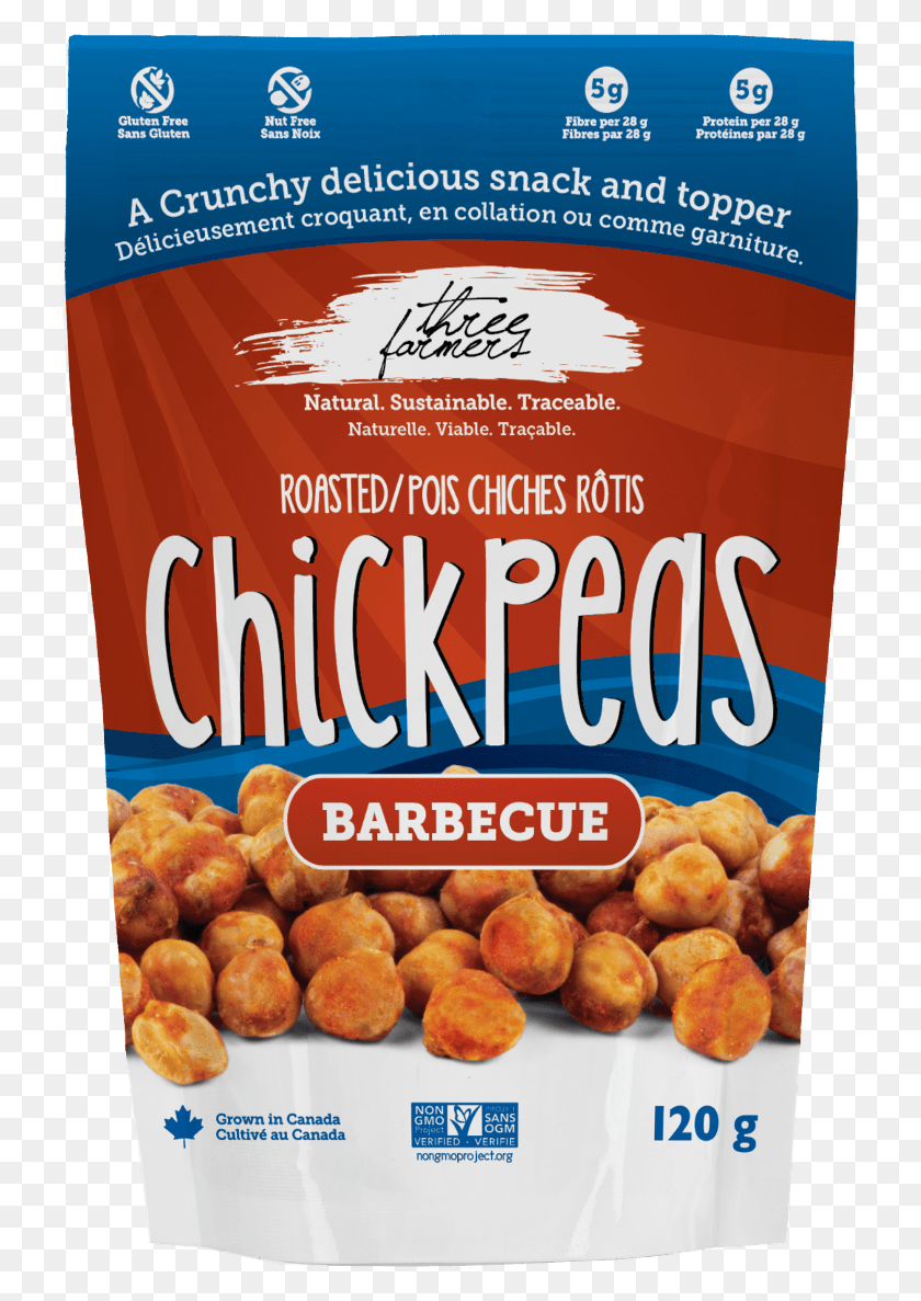 727x1127 Barbecue Roasted Chickpeas Three Farmers Chickpeas, Fried Chicken, Food, Nuggets HD PNG Download