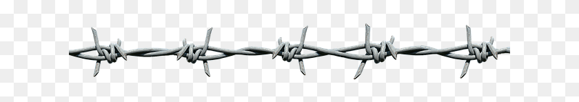 641x88 Barbed Wire, Wire, Gun, Weapon HD PNG Download