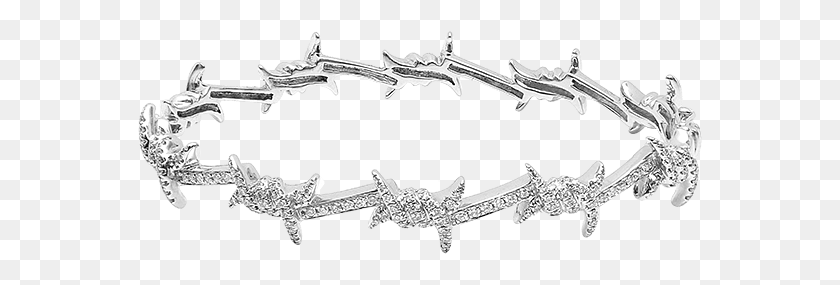 565x225 Barbed Wire City Barbed Wire Diamond Bracelet, Weapon, Weaponry, Blade HD PNG Download