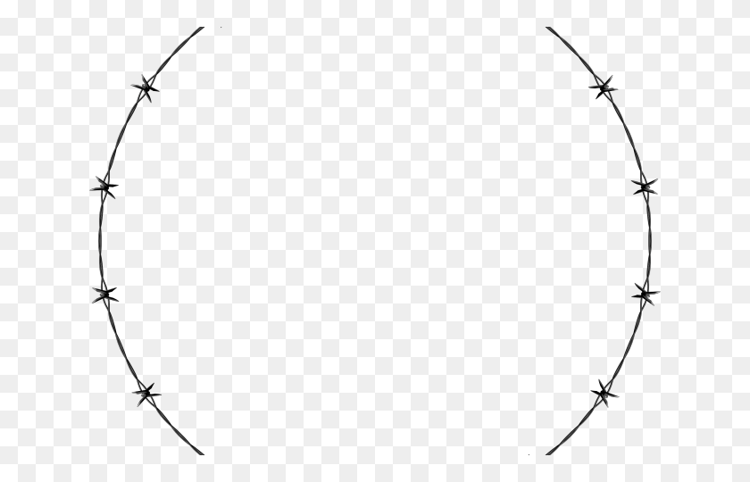 640x480 Barbed Wire Clipart Circle Circle, Astronomy, Oval, Armor HD PNG Download
