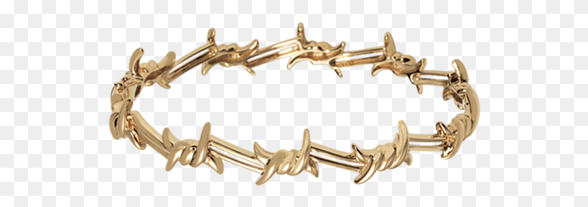 534x236 Barbed Wire Gold Bangle For Women Gold Barb Wire, Weapon, Weaponry, Blade HD PNG Download