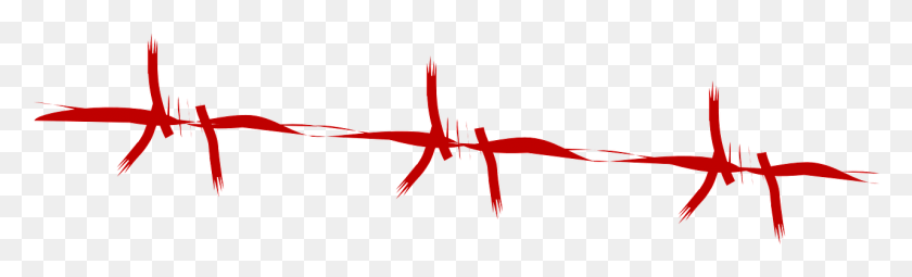 1281x321 Barbed Wire Protection Blood Barbed Wire, Wire HD PNG Download