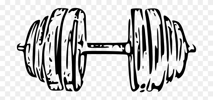 709x334 Barbell Drawing Cool Dumbbell White, Gray, World Of Warcraft HD PNG Download