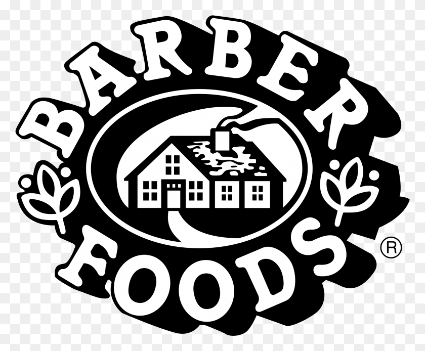 2191x1781 Barber Foods Logo Transparent Barber Foods Logo, Text, Symbol, Stencil HD PNG Download