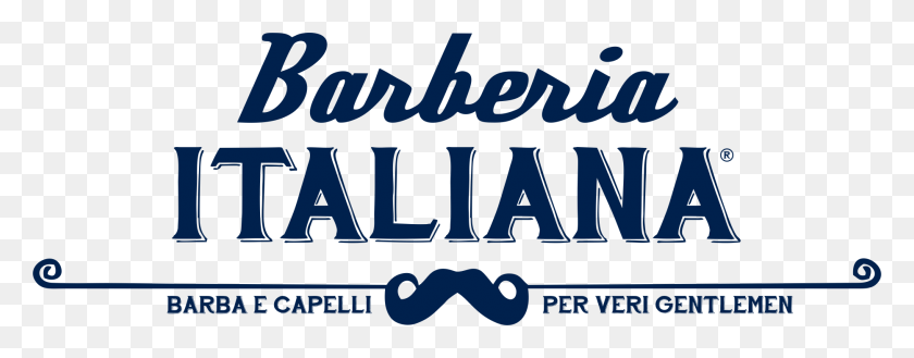 1866x645 Логотип Barberia Italiana, Текст, Этикетка, Слово Hd Png Скачать